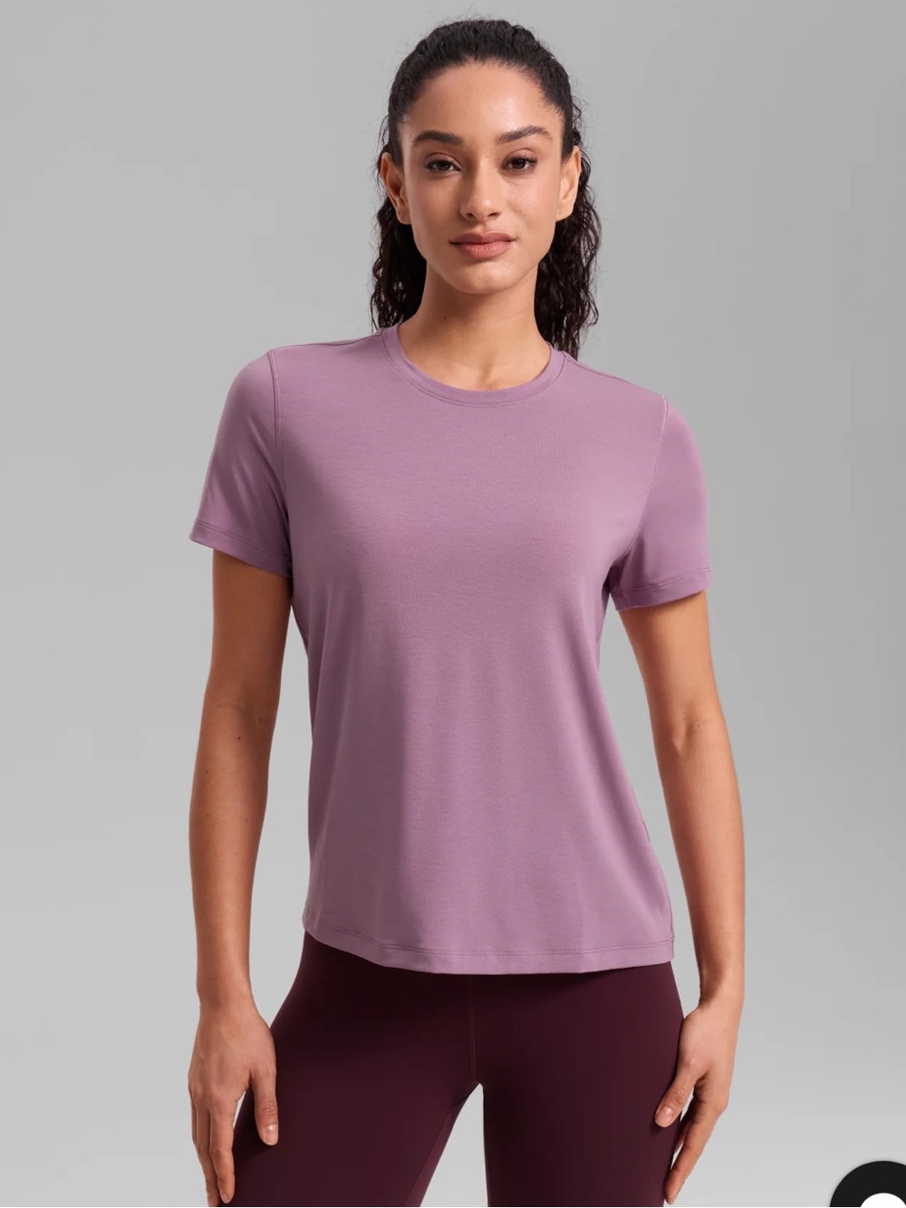 CRZ Yoga Quick Dry Crew Neck in Lavender